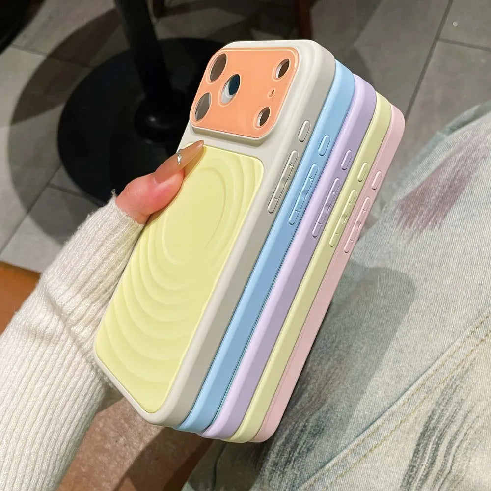 Color Block Liquid Silicone MagSafe Case for iPhone | Stylish Protection