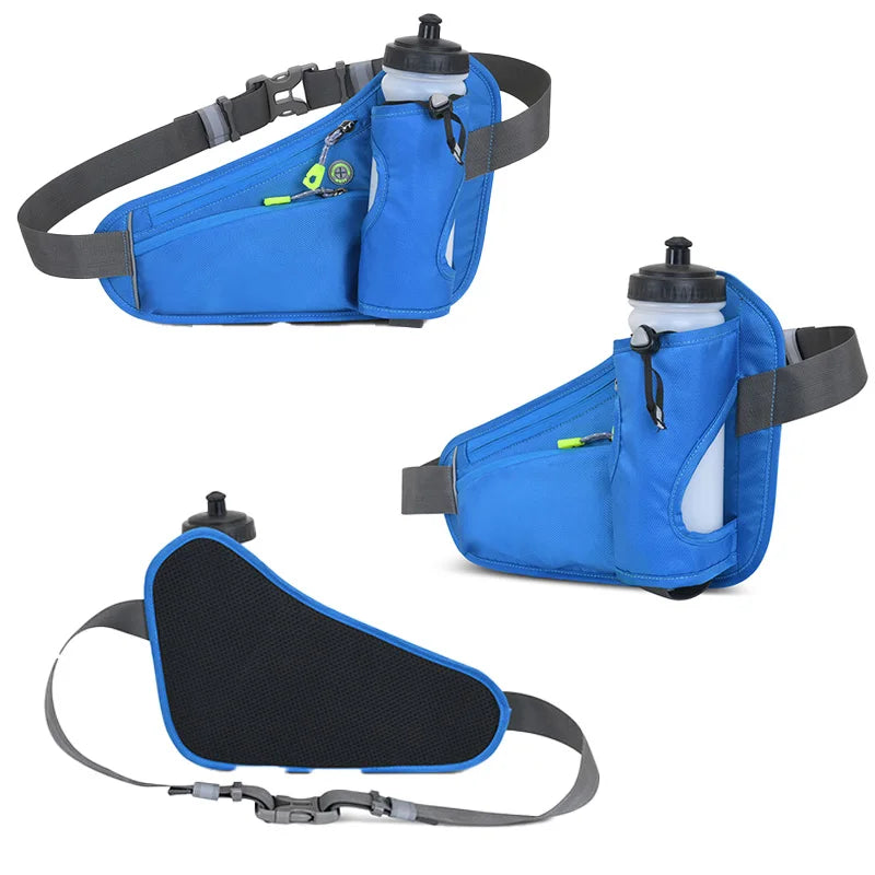 Waterproof Running Waist Bag with Water Bottle Holder for Outdoor