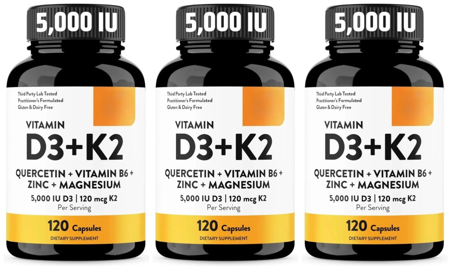 Vitamin D3 K2 Magnesium Supplements | Boost Immune Health