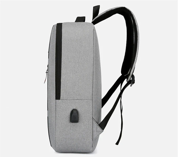 Men's Waterproof Oxford Laptop Backpack with USB Charging Port