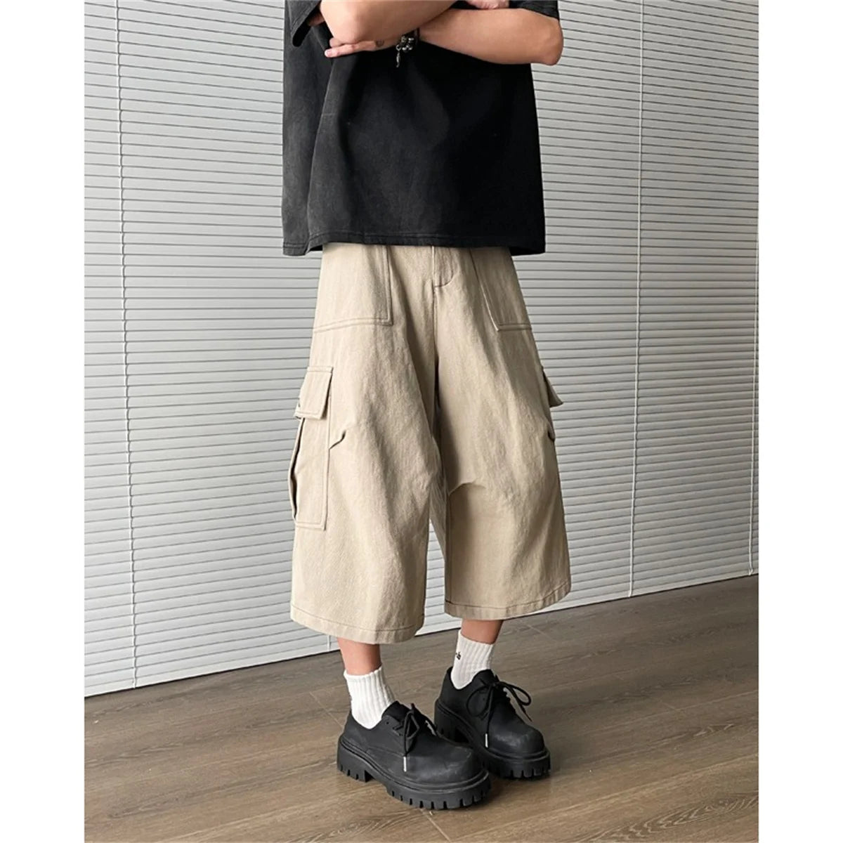 Vintage Cargo Shorts for Men | Oversized Y2k Grunge Streetwear