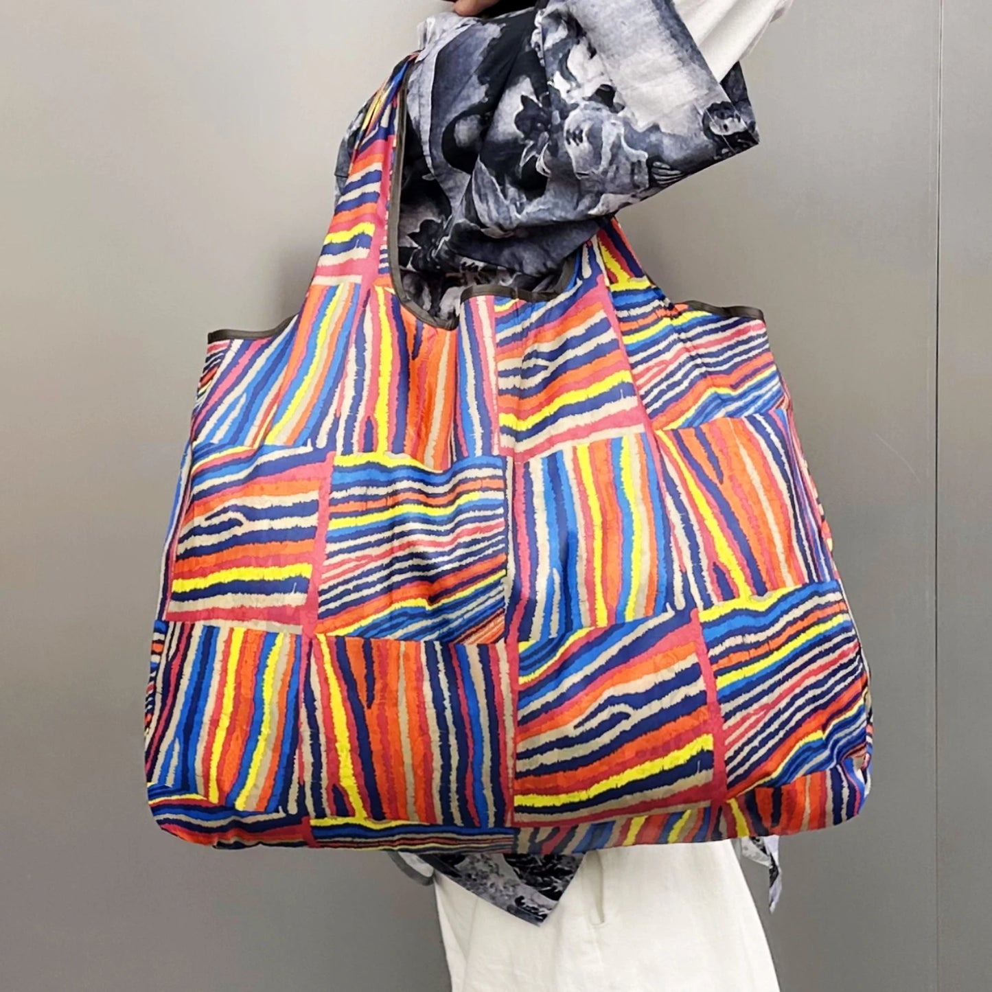 Bolso de Hombro de Gran Capacidad | Bandolera Ligera y Plegable