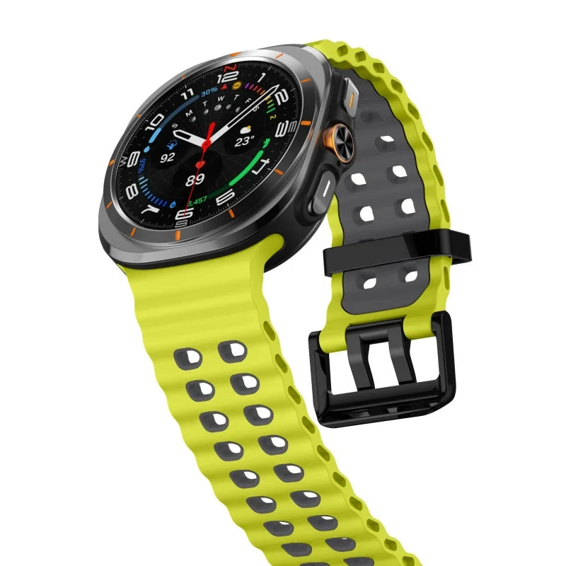 Silicone Sports Strap for Galaxy Watch | Breathable Marine Band