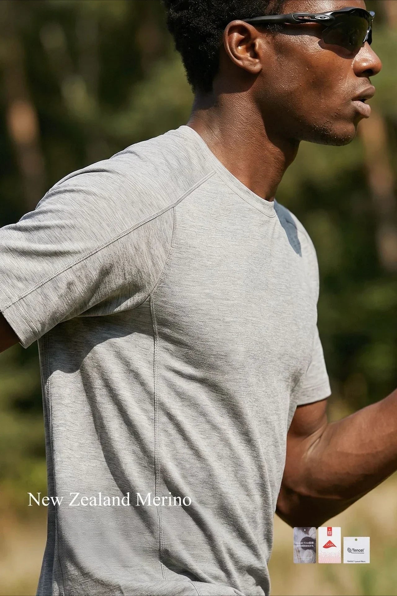 New Zealand Merino Wool T-Shirt Mens Summer Quick Dry Moisture Wicking Breathable Athletic Hiking Camping Gym Short Sleeve