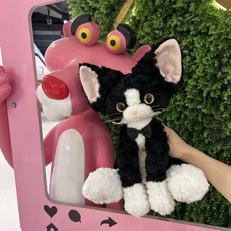 Cute Black Cat Plush Pillow | Adorable Stuffed Animal for Kids
