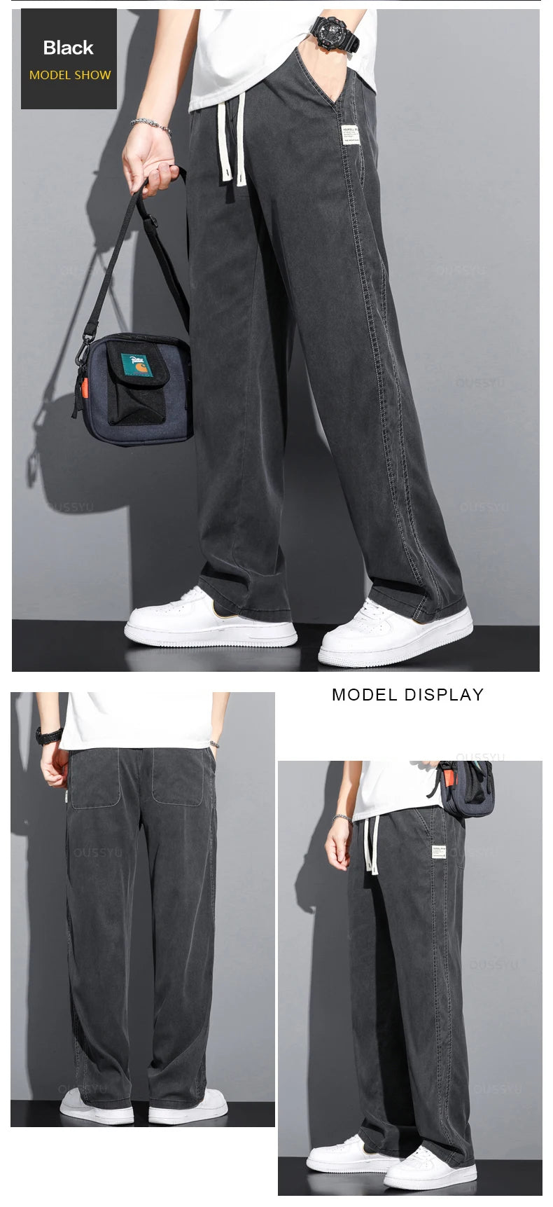 Men's Summer Loose Fit Soft Lyocell Jeans | Casual Comfort Trousers