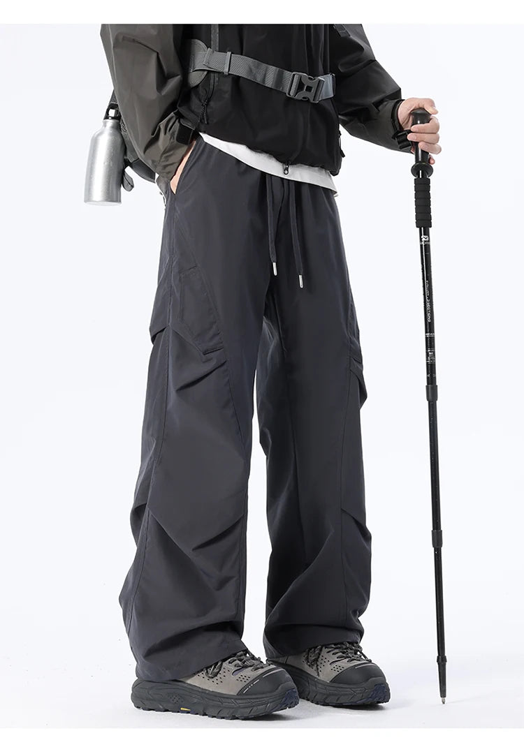 Men's Multi-Pocket Cargo Overalls | Stylish Baggy Trousers for Summer