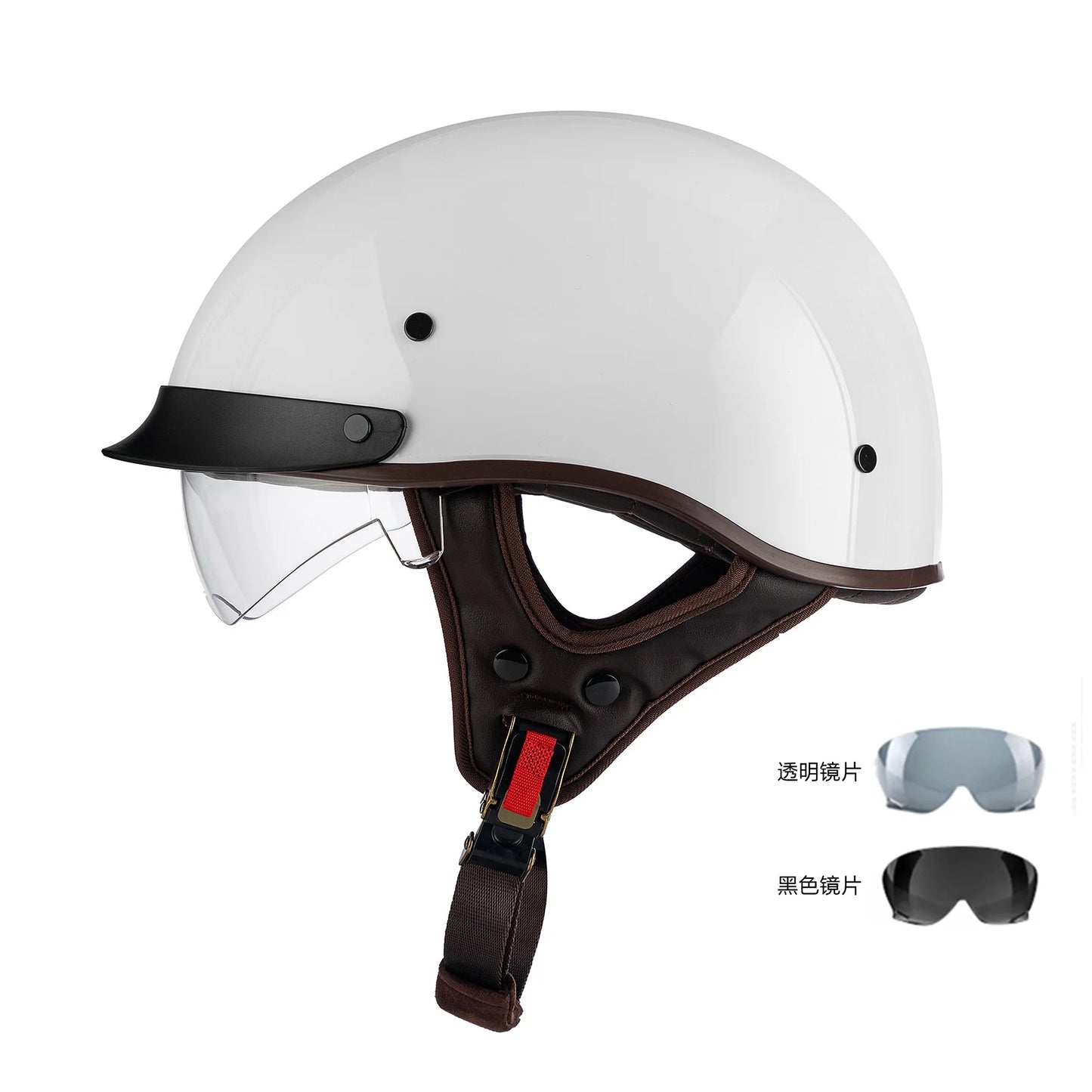 Classic Retro Half-Face Motorcycle Helmet for Riders
