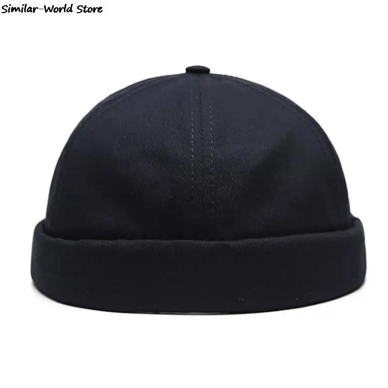 Unisex Vintage Dome Brimless Beanie | Trendy Winter Docker Hat