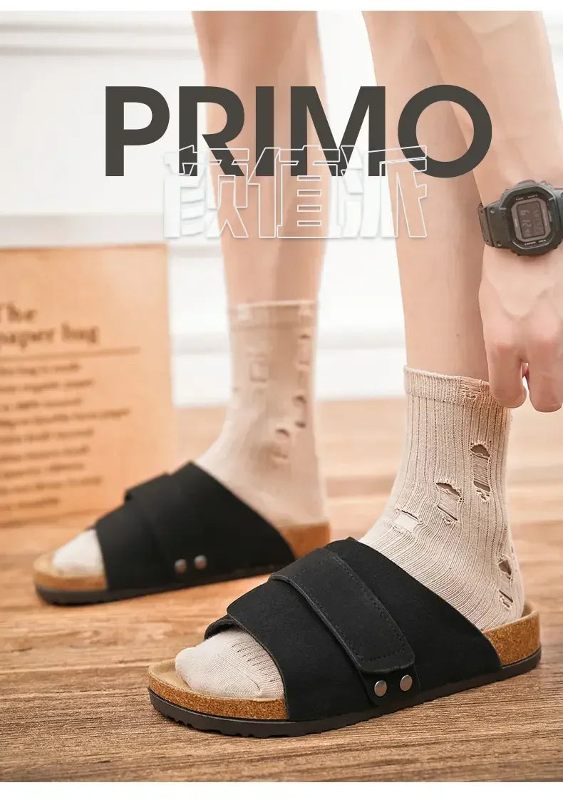 Men's Cork Slippers | Stylish Comfortable Summer Beach Slides