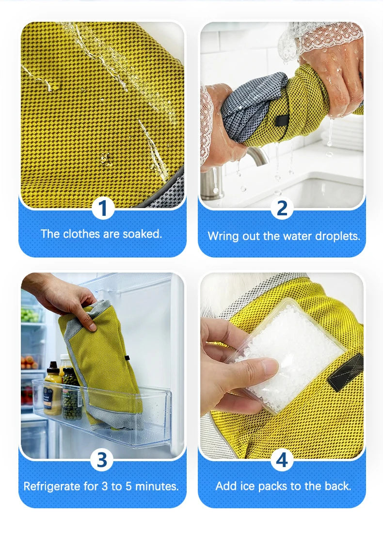 Pet Summer Cooling Vest | Breathable Heat Relief for Dogs