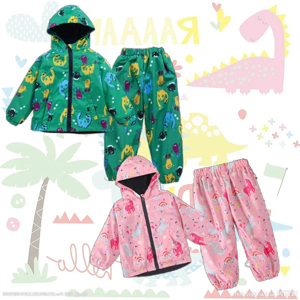 Children's Unicorn Dinosaur Waterproof Jackets | Fun & Stylish Outerwear