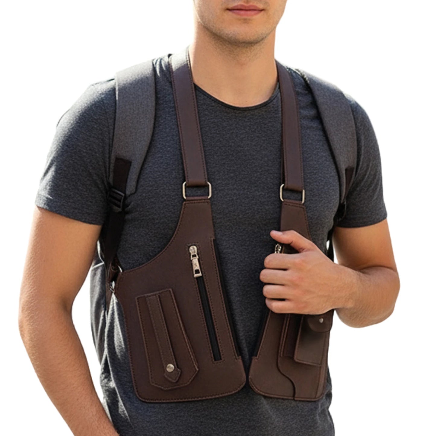 PU Leather Anti-Theft Underarm Bag | Multi-Pocket Shoulder Wallet