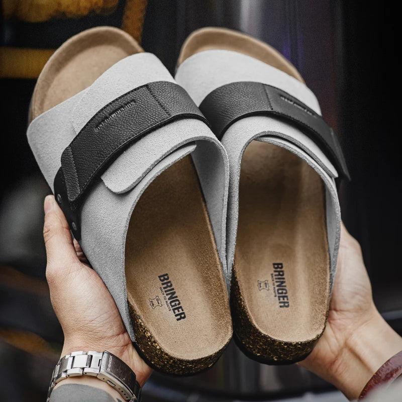 Men's Color-Block Slide-On Sandals | Comfortable Summer Mules