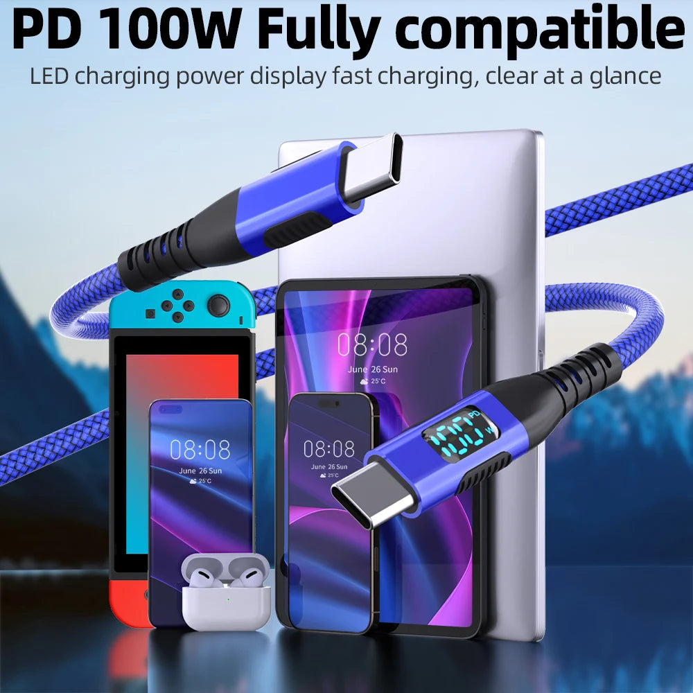 Ultra Fast Charging USB C to Type C Cable | 100W High Speed