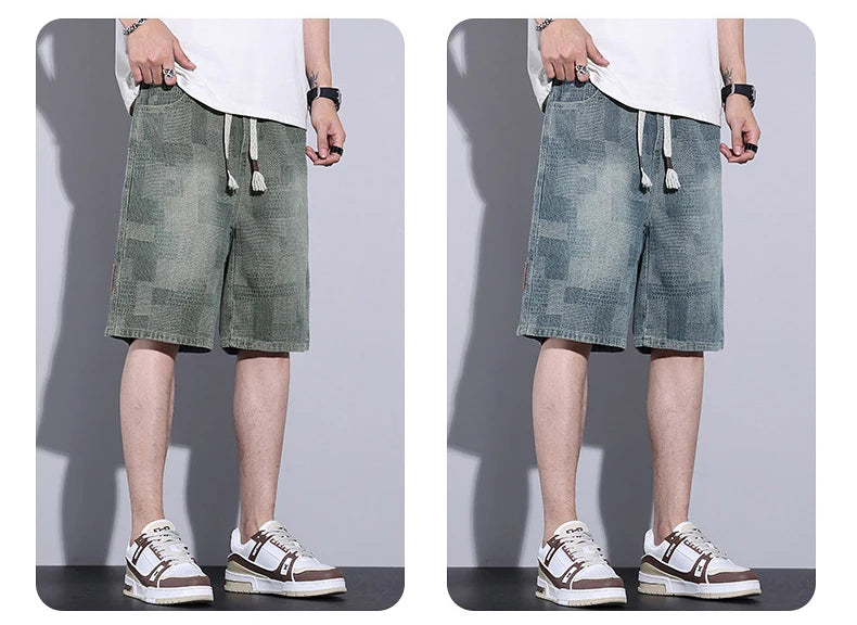 Casual Men's Baggy Denim Shorts | Summer Fashion Streetwear