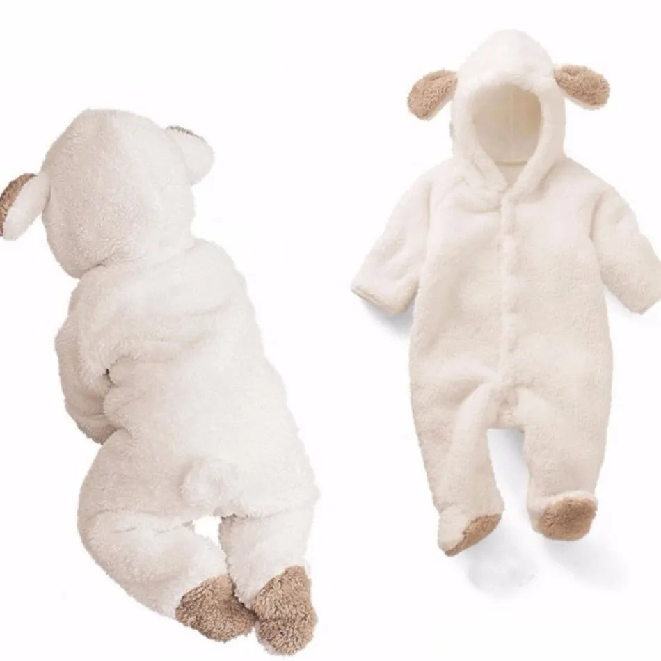 Cozy Fleece Animal Baby Rompers | Perfect for Newborns