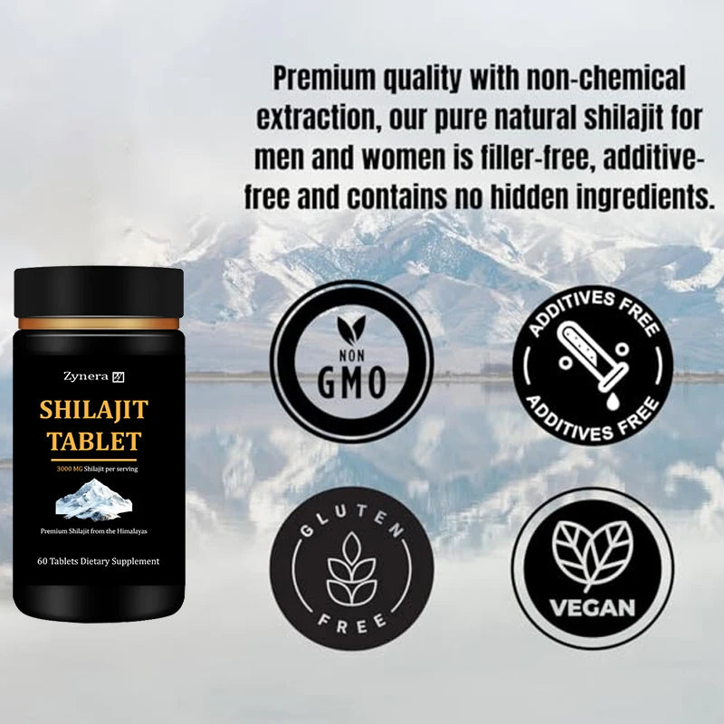 High Purity Shilajit Supplements for Strength & Stamina Boost