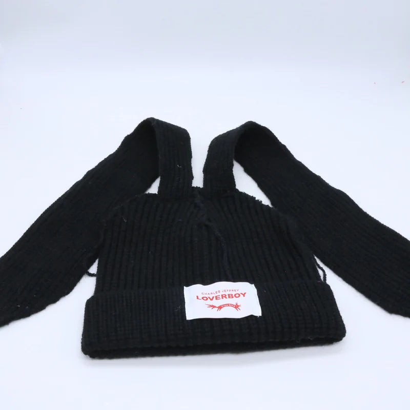 Unisex Long Fox Ears Knitted Beanie | Y2K Bunny Rabbit Hat