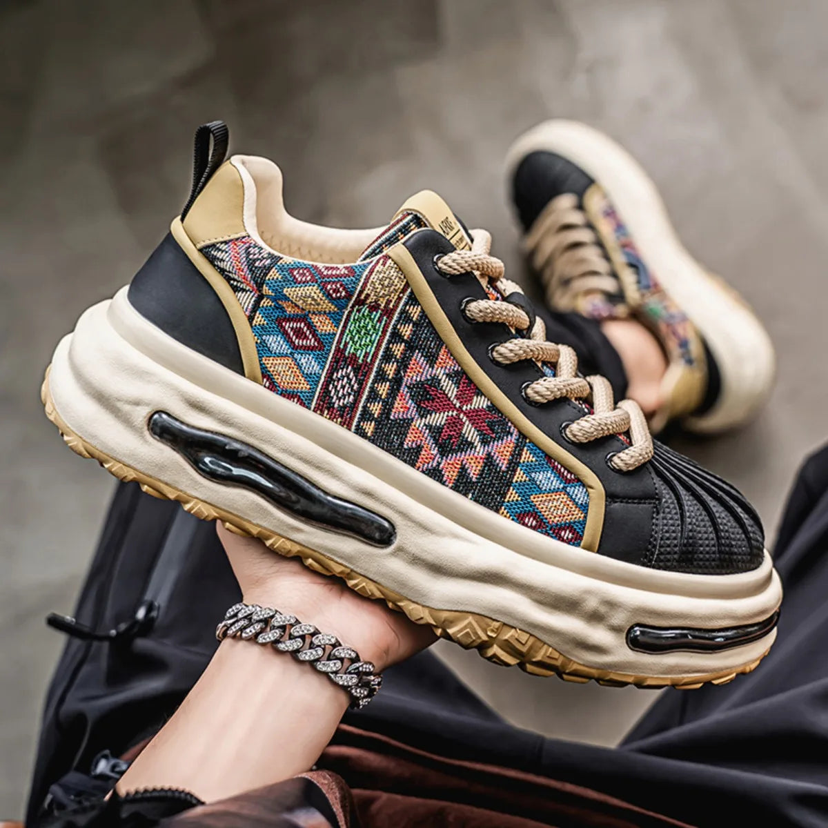 Men’s Casual Platform Sneakers | Breathable Height-Boost Shoes