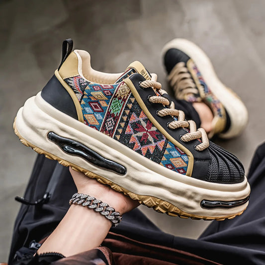 Zapatillas informales de plataforma para hombre | Zapatos transpirables que aumentan la altura