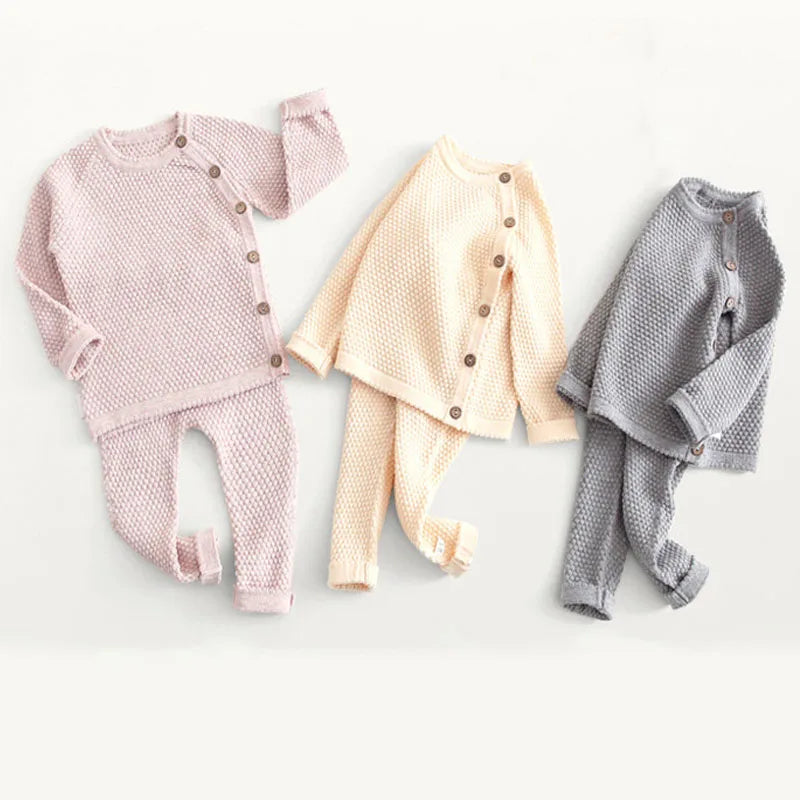2PCS Autumn Winter Baby Clothing Set | Cozy Pajamas for Infants
