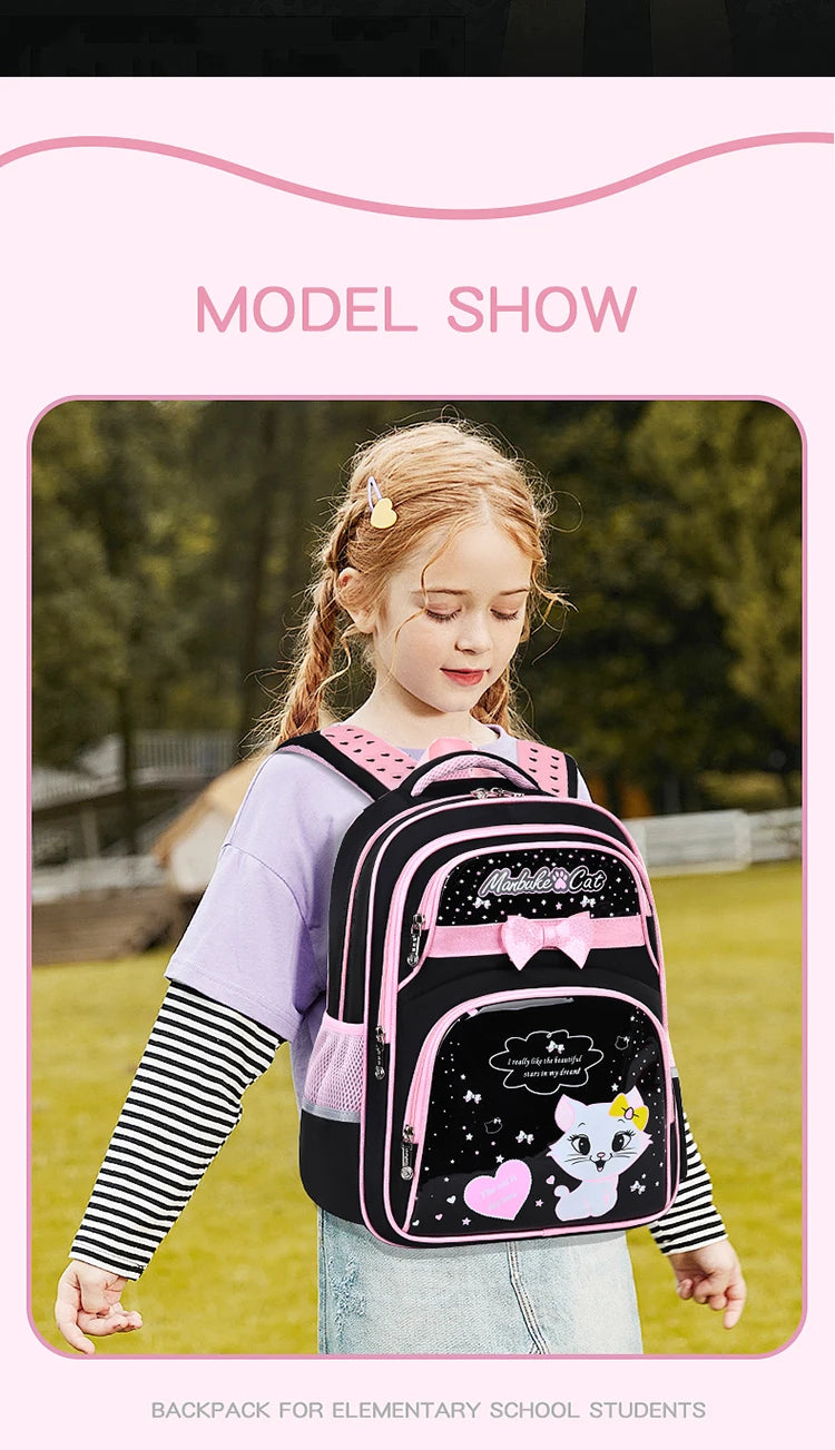 Cute Kitten Shoulder Bag | Adorable Backpack for School Girls