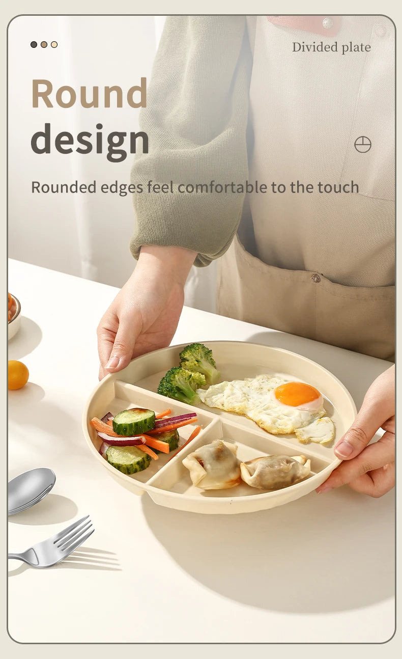 Reusable Divided Dinner Plates | Eco-Friendly Kids Tableware