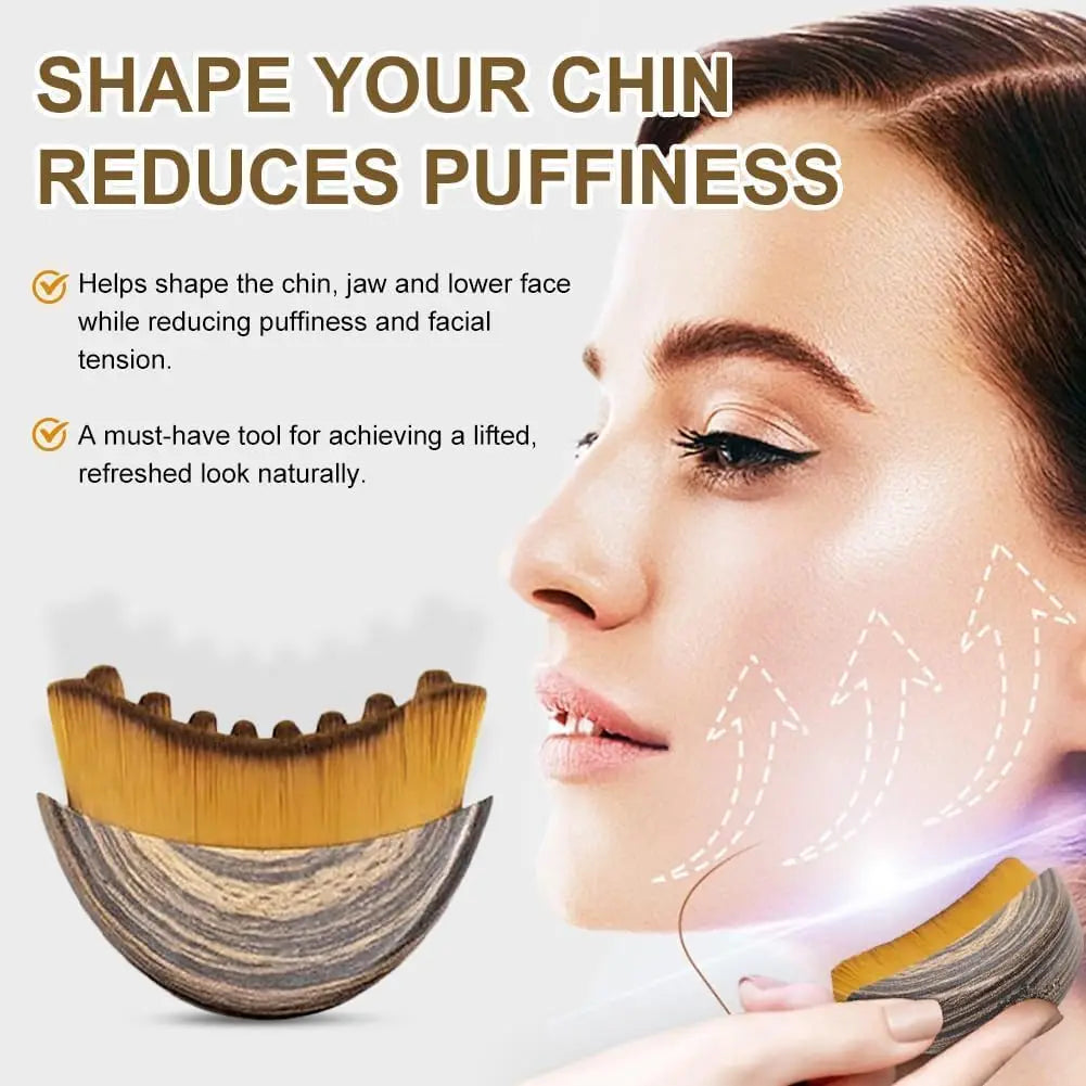 Lymphatic Contour Face Brush | Stress-Relief Tool for Radiance
