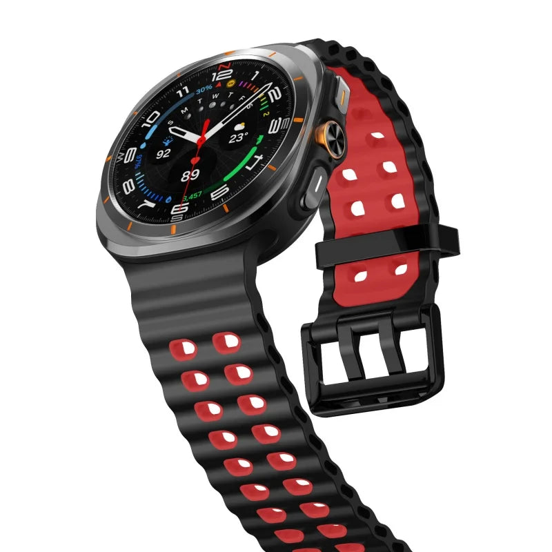 Silicone Sports Strap for Galaxy Watch | Breathable Marine Band
