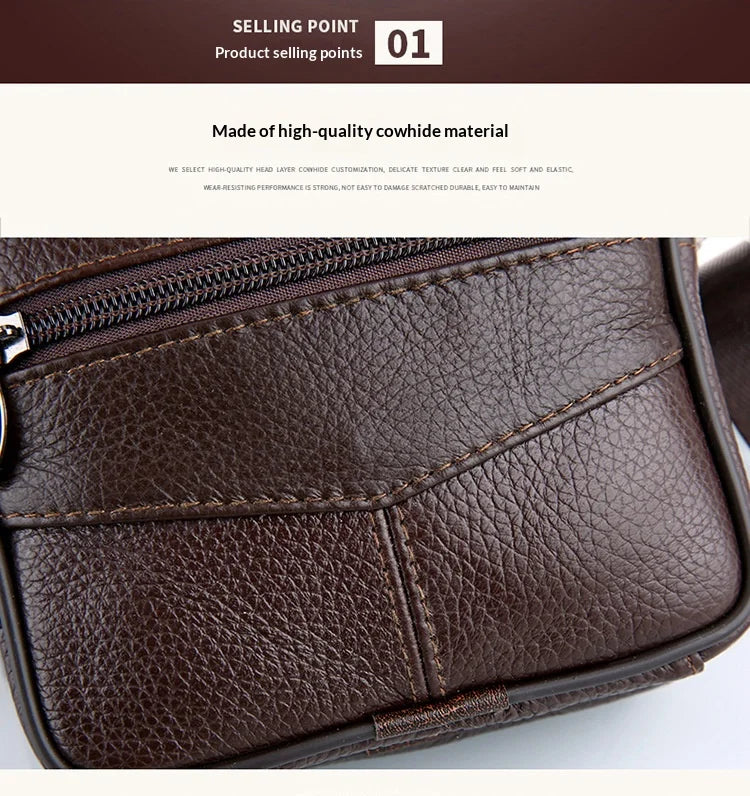 Stylish Vertical Genuine Leather Crossbody Bag for Casual Use