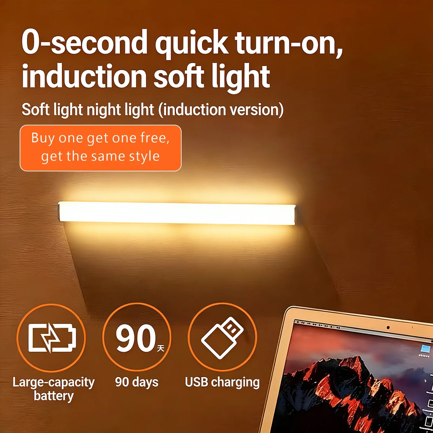 Motion Sensor LED Magnetic Under Cabinet Light | Versatile Lighting Solution