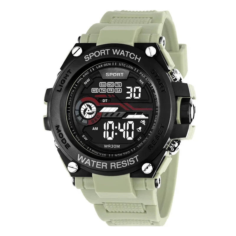 Men's Waterproof Sports Watch | Multifunctional Digital Military Design
