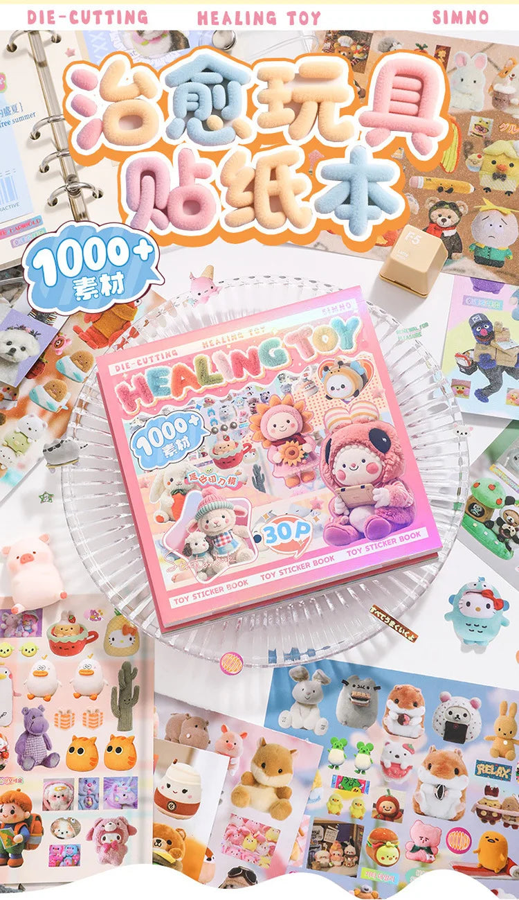 Cute Decorative Sticker Book | 30 Sheets Stationery Gift for Kids