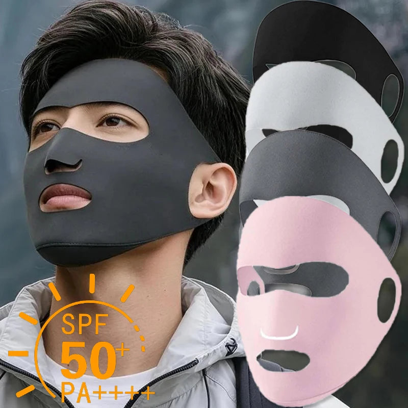 Lightweight Nylon Sunscreen Facial Mask for Outdoor Sports