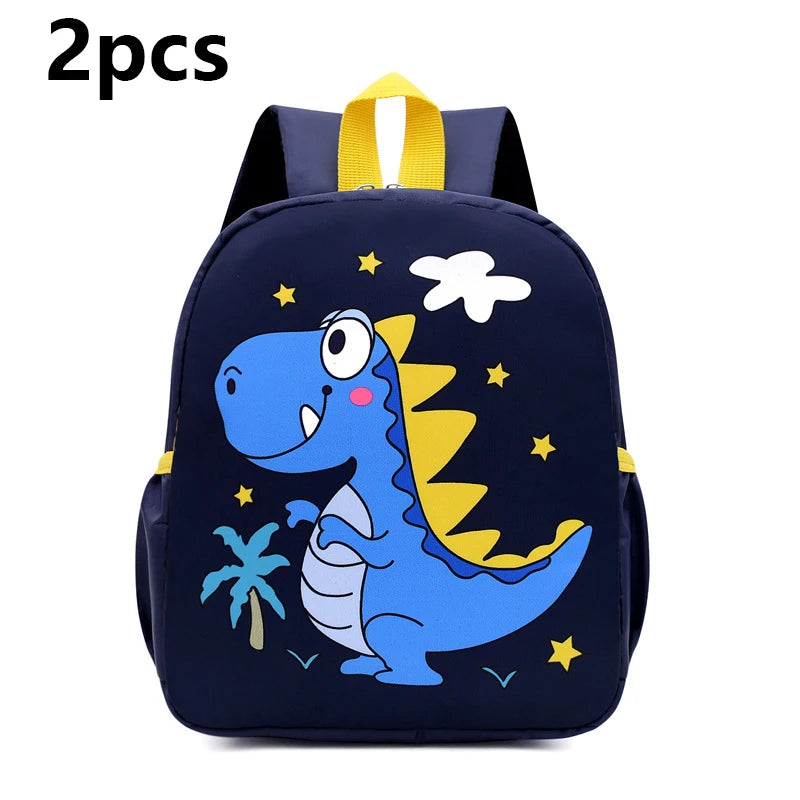 Cute Cartoon Dinosaur Baby Backpack | Adjustable Kids Schoolbag