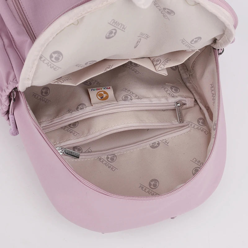 Durable Waterproof Nylon Backpack for Women | Travel & School