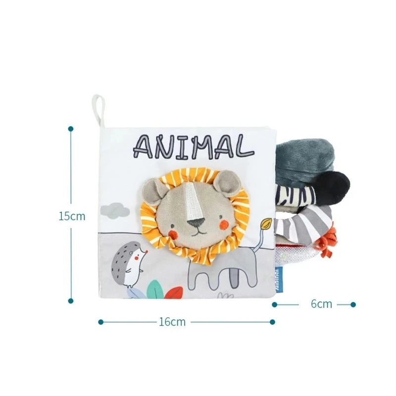 Soft Baby Cloth Animal Book | Engaging Sensory Learning Toy