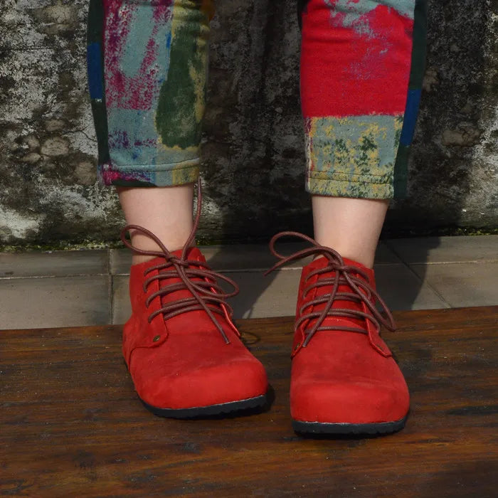 Handmade High Top Genuine Leather Shoes for Women | Stylish Comfort