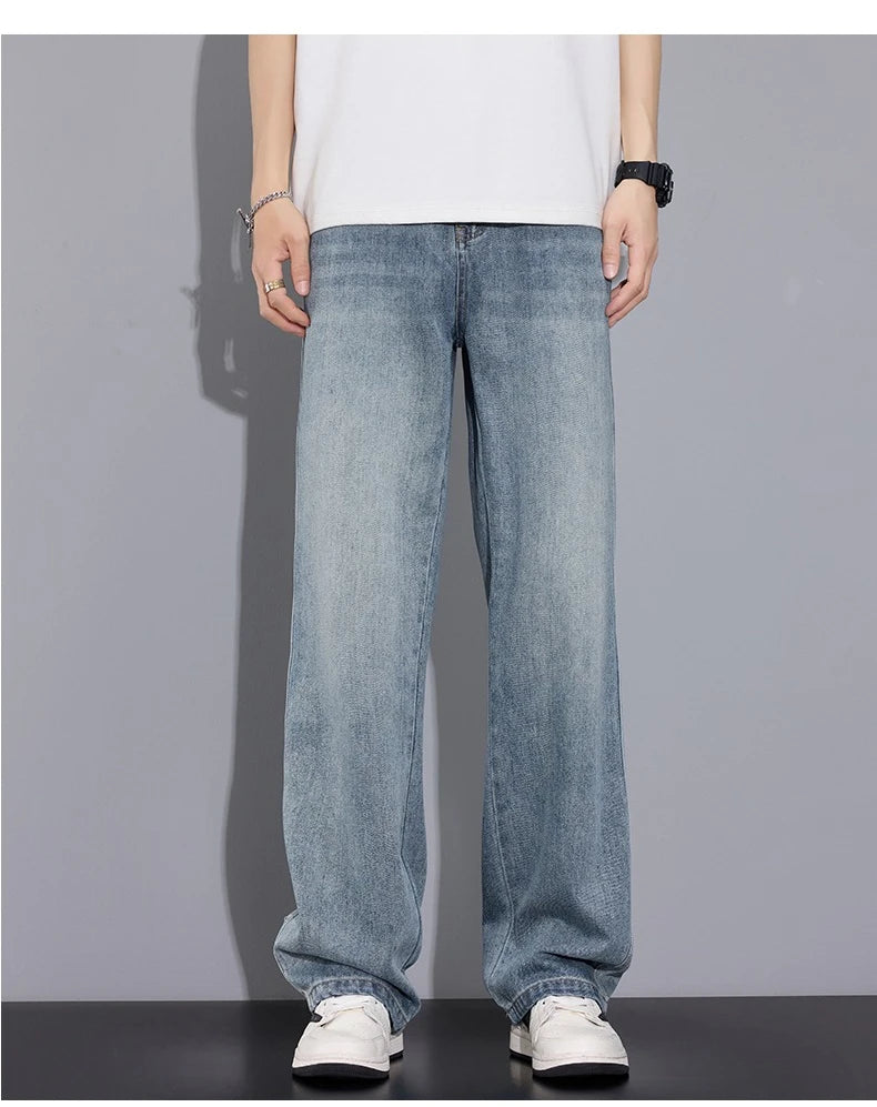 Men's Loose Vintage Casual Straight Jeans | Effortless Style