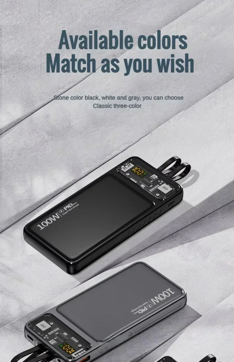 Super Fast 200000mAh Power Bank | Dual Port Charger for All Devices
