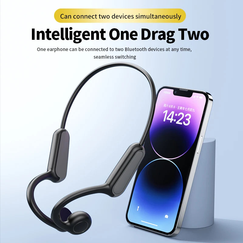 Waterproof Bone Conduction Earphones | Bluetooth Sports Headphones