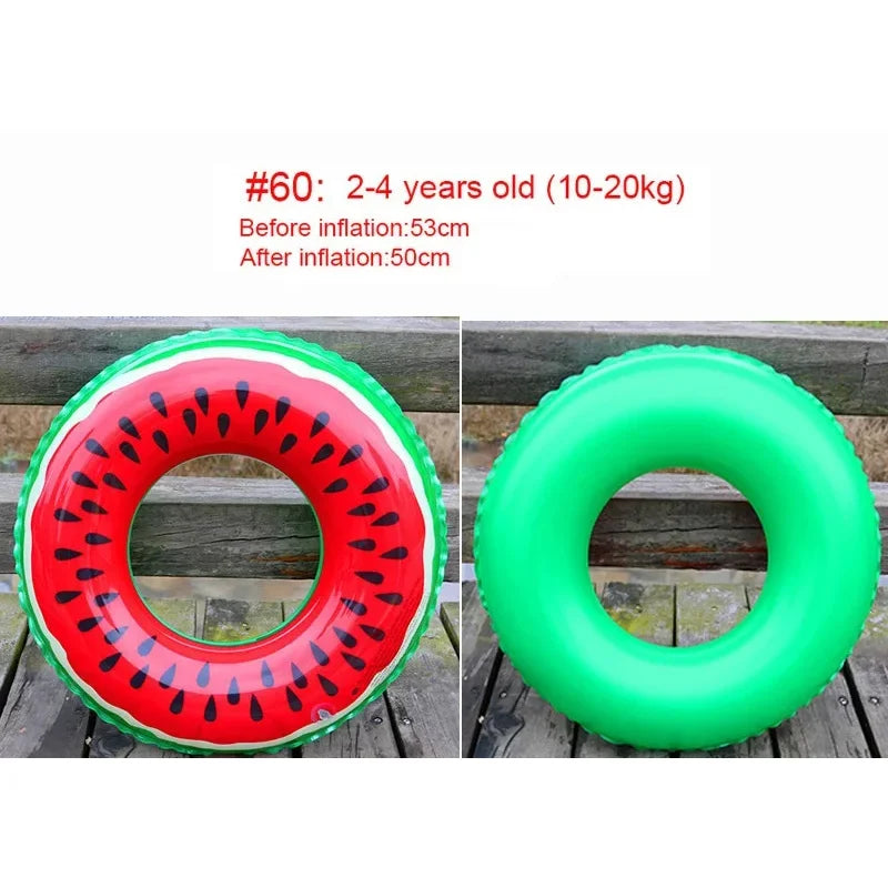 Watermelon Pool Floats | Fun Inflatable Swimming Ring for All Ages