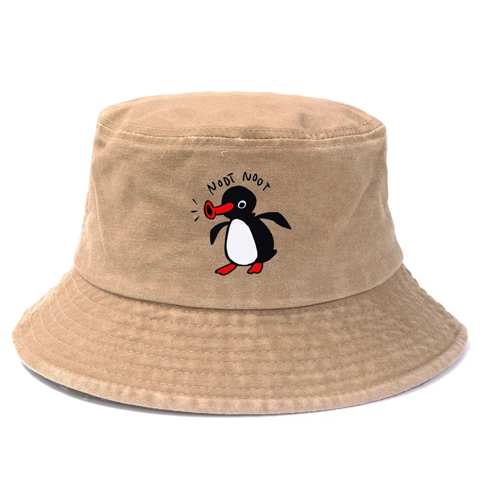 Reversible Summer Penguin Bucket Hat for Men & Women | Sun Protection