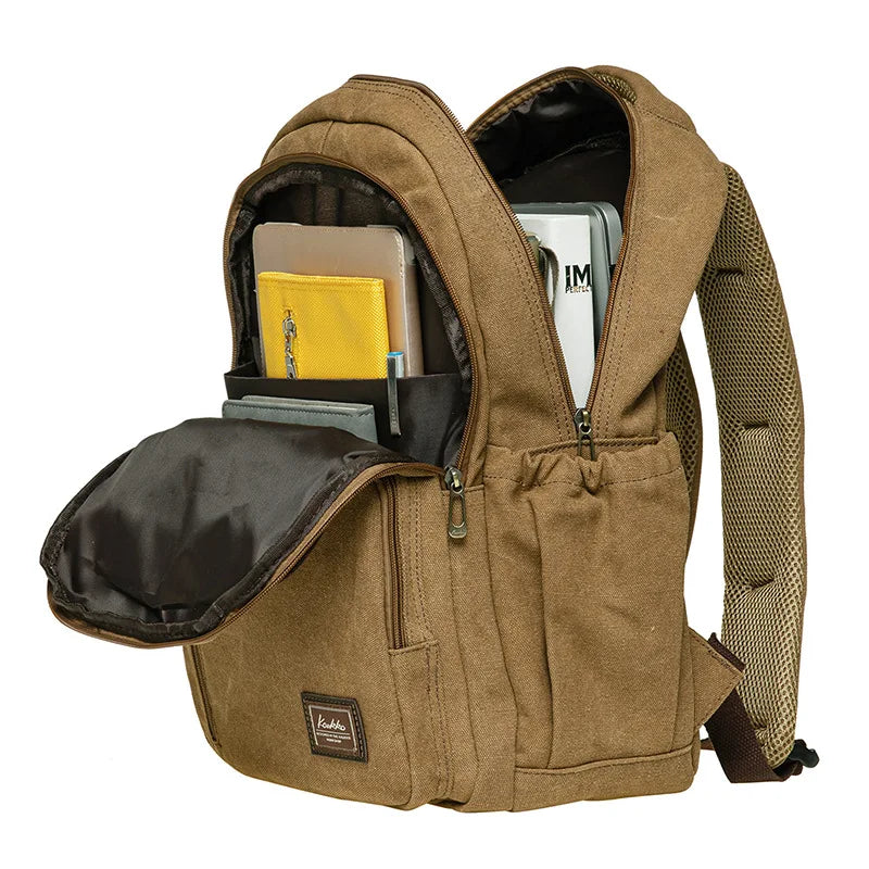 Vintage Canvas Backpack | Stylish Backpack for School & Travel