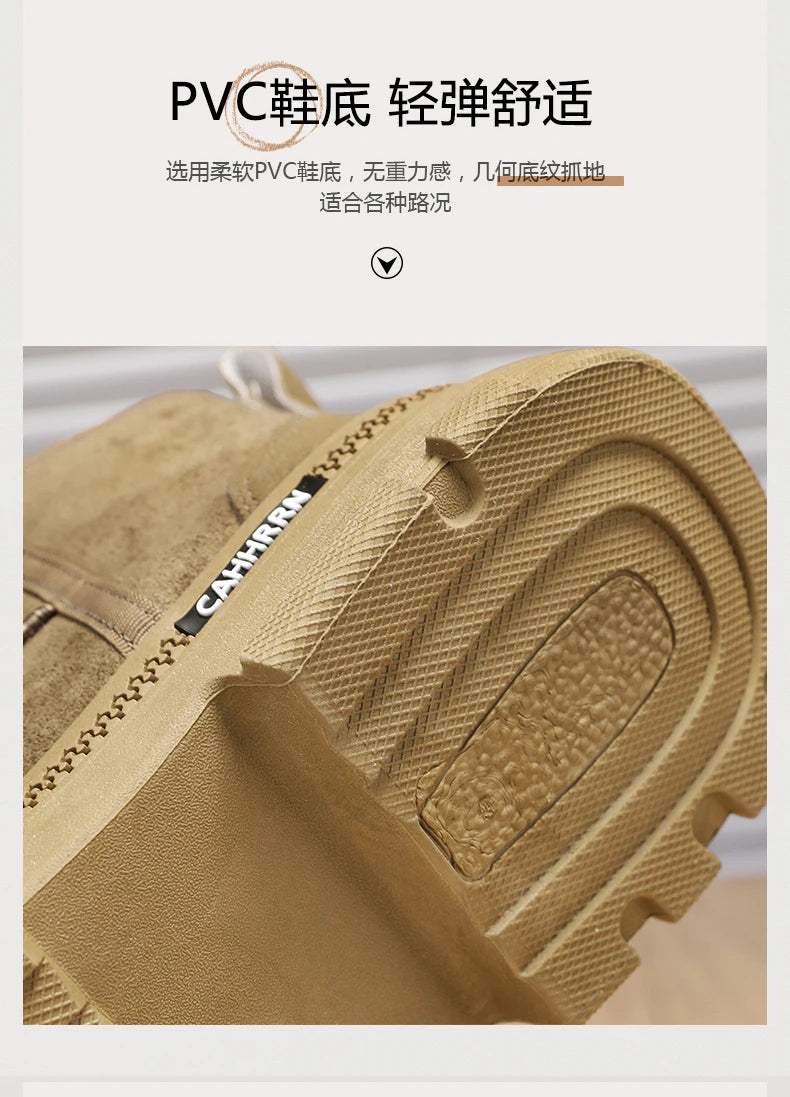 Men's Warm Plush Snow Boots | Cozy Mid-Calf Winter Footwear