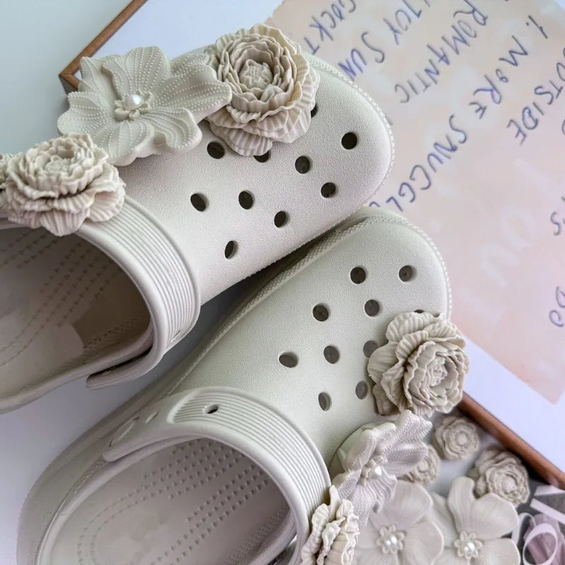 DIY Fashion Shoe Charms Set | 3D Flower Shoe Decorations