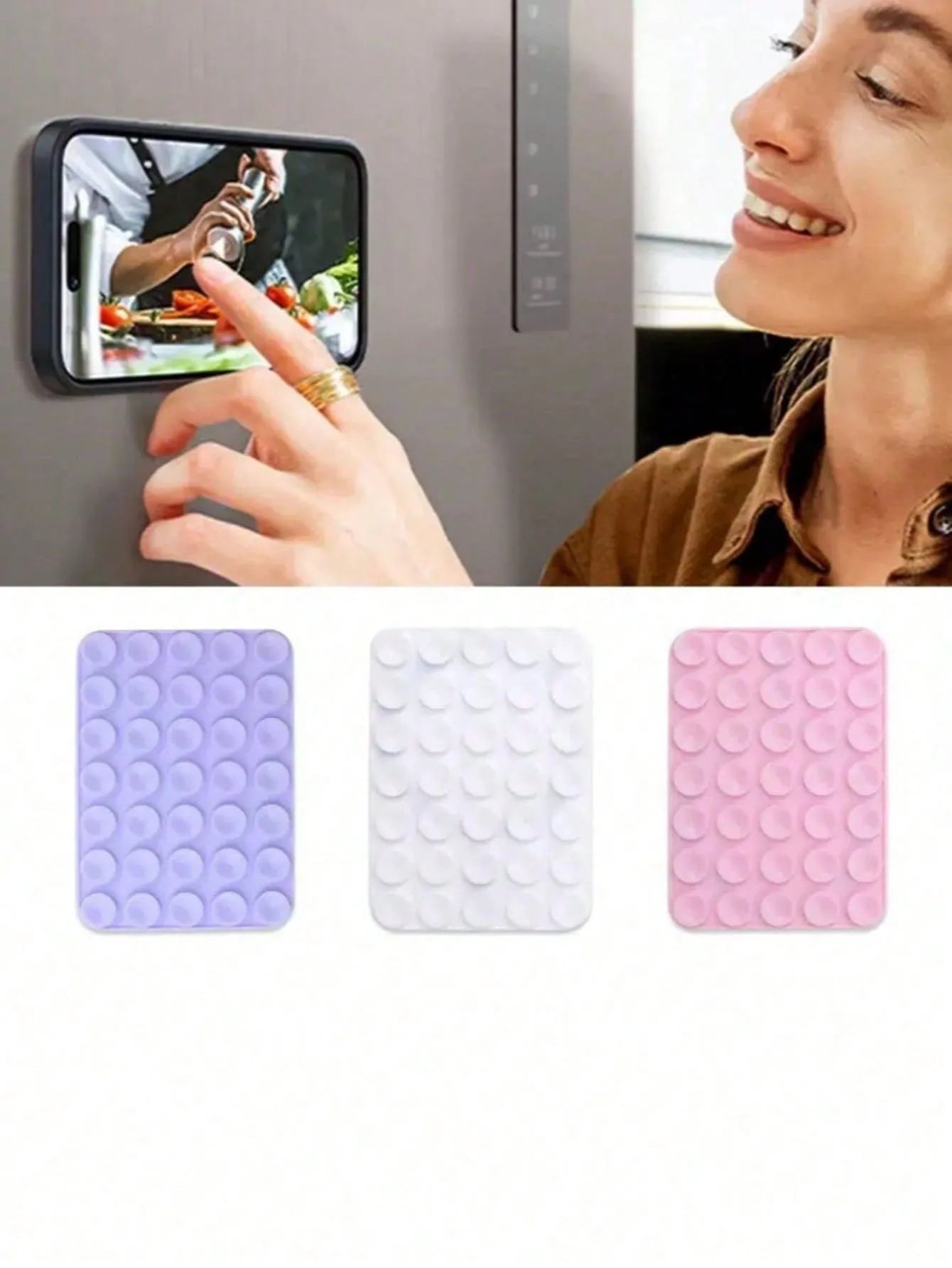 Silicone Suction Cup Phone Case Mount for Hands-Free Use