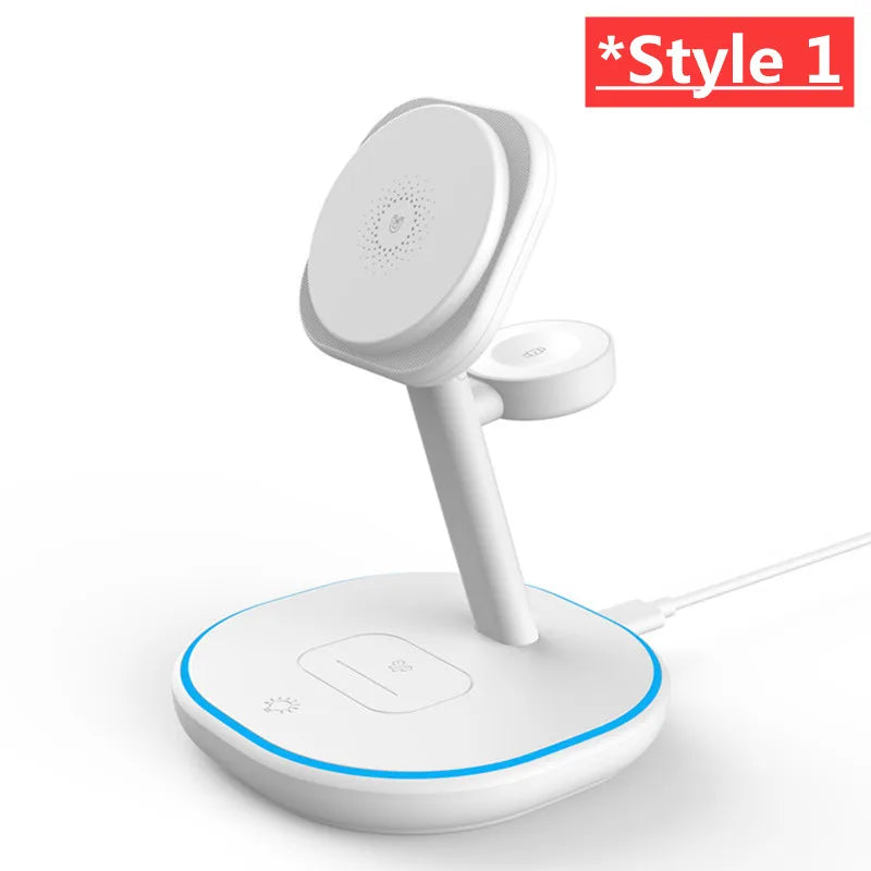 3-in-1 Magnetic Wireless Charging Stand | Fast Charging Station