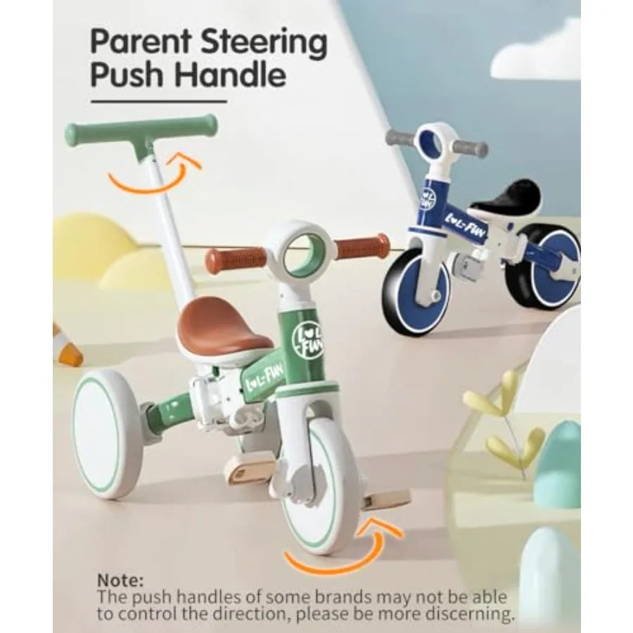 5 in 1 Toddler Tricycles | Fun & Safe Balance Bike for Kids
